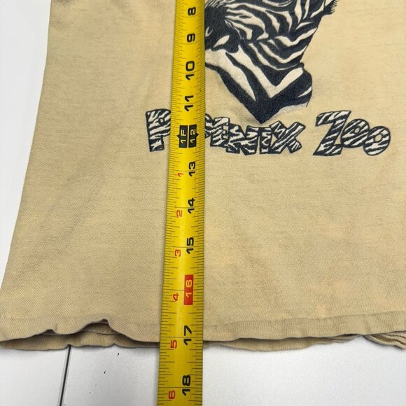 Vintage 70s 80s Phoenix Zoo T Shirt Adult Small 15x17 Zebra Single Stitch USA - Picture 9 of 9